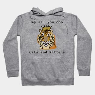 Cool Tiger with a Crown Hoodie